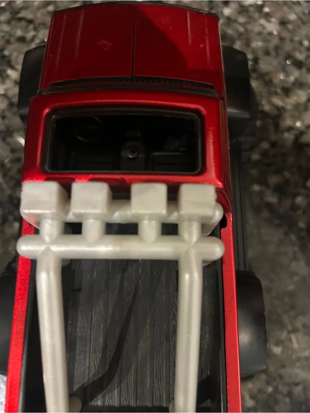 BuddyL Red Kids Monster Truck Toy with White Roll Cage